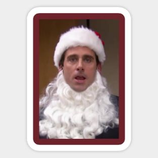 Michael Scott as Santa Claus Sticker